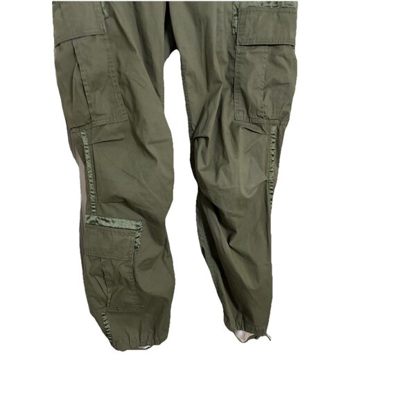 Abercrombie & Fitch Army Green Cargo Pants Sz 30 10R Military Paratrooper Y2K - Picture 4 of 6